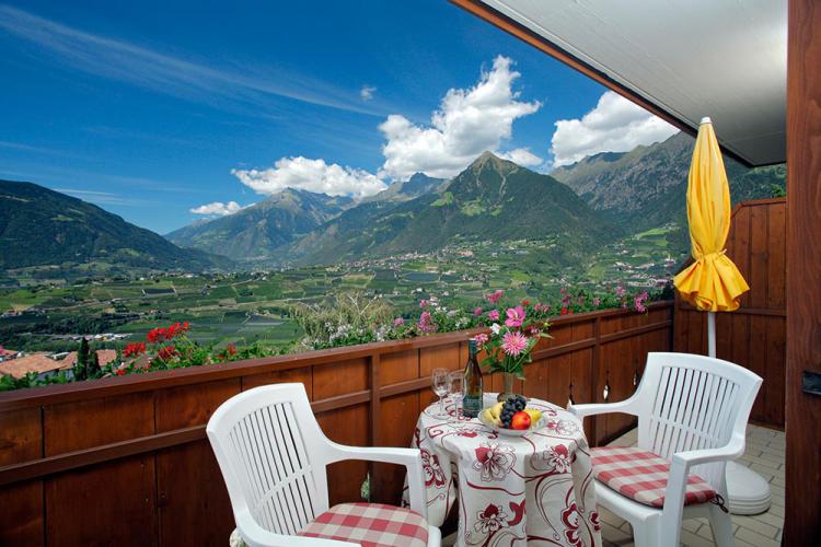 Ausblick vom Balkon der Ferienwohnung