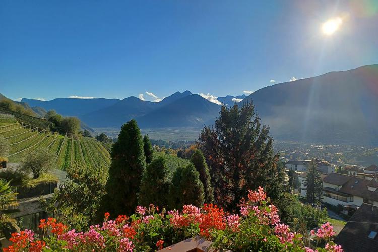 Vista dal balcone dell’appartamento