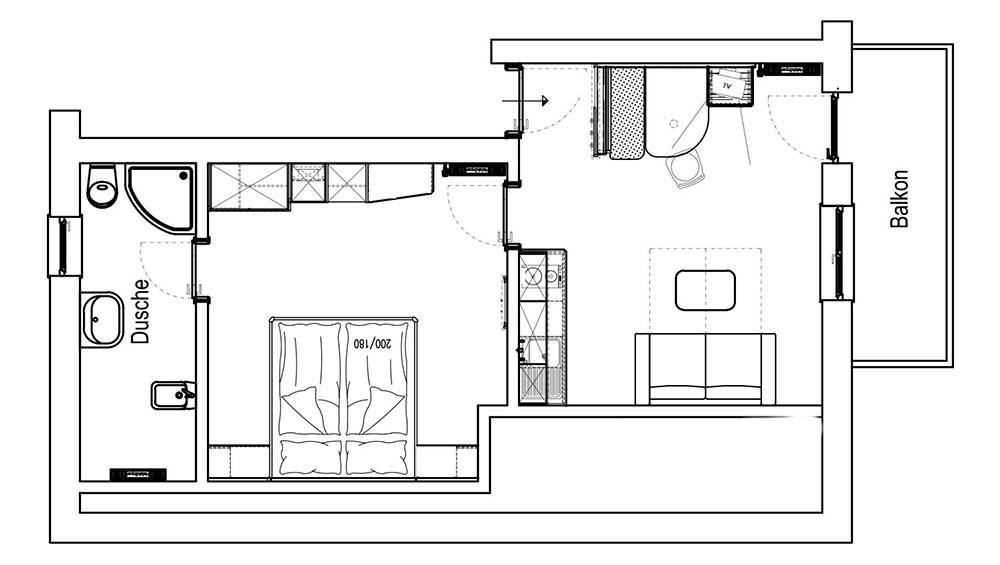 Wohnungsskizze Mutspitz