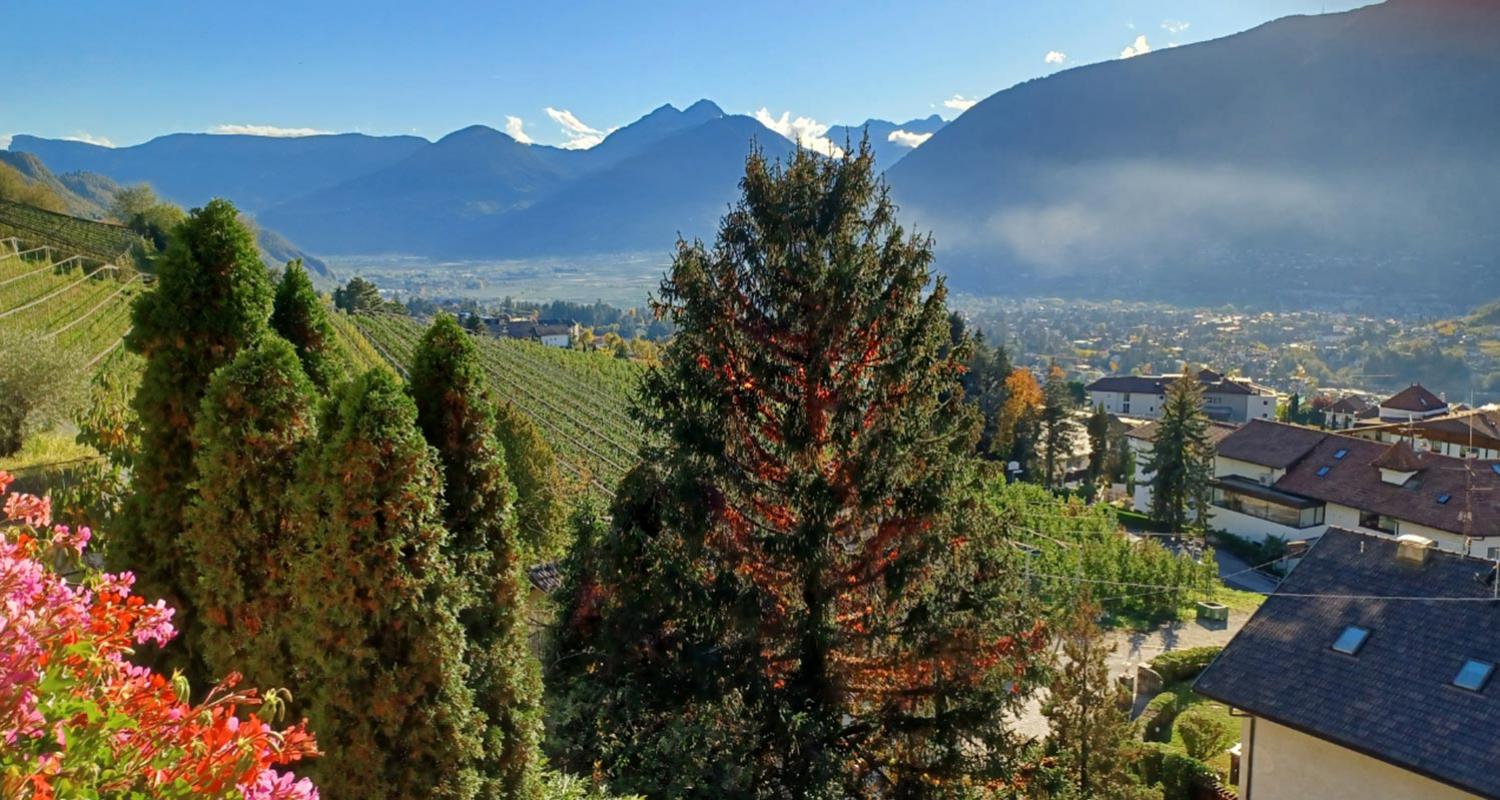 Vista dal balcone dell’appartamento